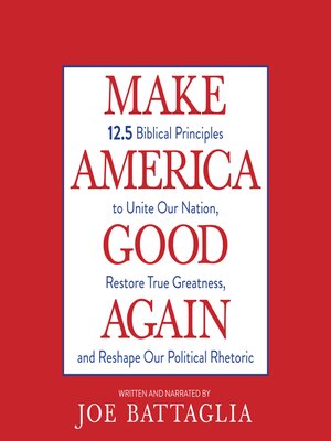 cover image of Make America Good Again